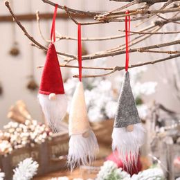 Christmas Tree Decoration Hanging Pendant Ornament Xmas Wine Bottle Cover Santa Decoration Party Supplies 3 Colours DHL ship HH9-2514