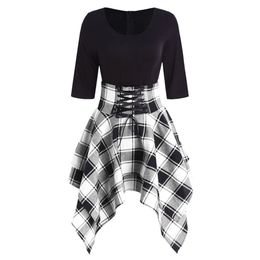 black and white check dress uk