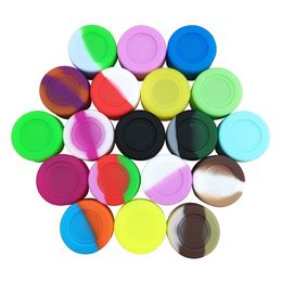 Silicone Wax Container For Dabs Smoking 100pcs/lot 3ml Mini Food Grade BPA Free Non Stick Matte Finish Reusable Concentrate Extract Oil Resion Storage Jars