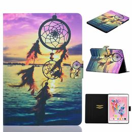 Cartoon Dreamcatcher Girl Beach Bear Leather flip Wallet Case for ipad 10.2 10.5 air air2 9.7 2018 mini 1 2 3 4 5