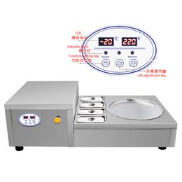 Fried Ice Cream Roll Machine Home Use Stainless Stell Frying Yogurt Maker Pan Machinery Free Shiping