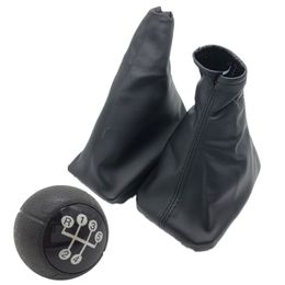 For CORSA C (01-06) TIGRA B (04-12) COMBO C (01-11) Manual 5 Speed Gear Shift Knob Leather Gaiter Boot Cover Handbrake Case