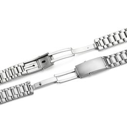 Top Ocean Stainless Steel Silver Watch band for 20mm Watch Strap