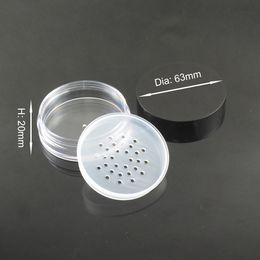 TM-ES1654 classic style loose powder case with sifter desin cosmetic powder container 10g-12g