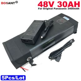 5pcs/Lot 48V 30AH E-Bike Lithium Battery pack 1200W 48V Electric Scooter Battery for Original Samsung 30B 13S 48V battery pack