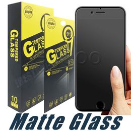 Anti Fingureprint Matte Tempered Glass Screen Protector 9H 2.5D For iPhone 13 12 Mini 11 Pro X Xr Xs Max 8 7 6S Plus