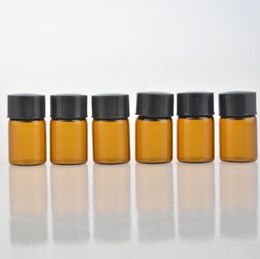 2ML Amber Mini Glass Bottle, 2CC Brown Amber Sample Vial Small Essential Oil Bottle Factory Price BY DHL Free Shipping LX5834