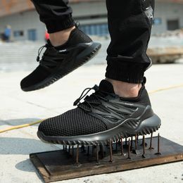 Arbeitsschuhe Männer mit Stahlkappe Sicherheit Turnschuhe Bau Sneaker pannensicher Sommer Breathable Mesh Schuhe Anti Piercing Arbeitsschuhe Männer mit Stahlkappe Sicherheit Turnschuhe Bau Sneaker pannensicher Sommer Breathable Mesh Schuhe Anti Piercing