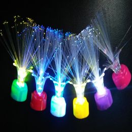 Factory selling flower lamp rose optical Fibre flower Colourful children toy direct concert local stall wholesale