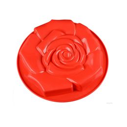 Rose Flower Shape Silicone Cake Pan Kitchenware DIY Mold