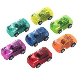 Mini Children toys Pull back car Transparent racing toy candy Colour back racing Plastic Pull Back Car Easter Egg Filler Cute Car Toys