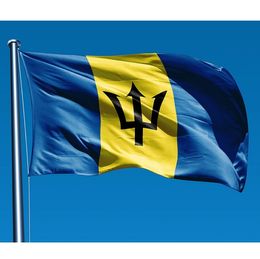 Barbados Flag 3x5 ft High Quality Cheap Polyester BAR Barbados Country Flag Banner Custom National Flags Dropshipping