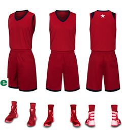 2019 New Blank Basketball jerseys printed logo Mens size S-XXL cheap price fast shipping good quality Dark Red DR001AA12r