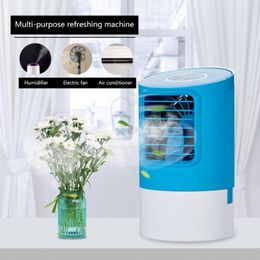 400ml Portable Timing Air Conditioner Humidifier Purifier 7 Colours LED Night Light 3 Speed Air Cooling Fan Philtre Purifier for Office Home