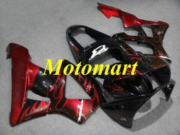 Injection Mould Fairing kit for HONDA CBR900RR 929 00 01 CBR 900RR 2000 2001 ABS Red flames black Fairings set+gifts HD13