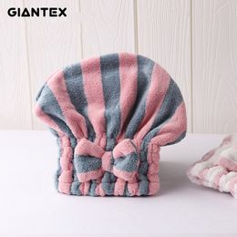 GIANTEX Women Bathroom Super Absorbent Quick-drying Microfiber Bath Towel Hair Dry Cap Salon Towel 25x28cm U1896
