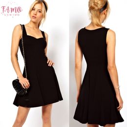 black skater dress canada