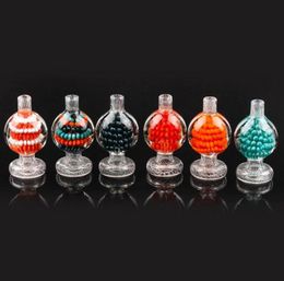 Colourful Pyrex Glass Bong Smoking Accessories Handmade Cover Carb Cap Bubble Ball Top Oil Rigs Portable Innovative Design