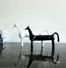 minimalist decor Home Furnishing resin crafts living room TV cabinet entrance decoration decoration Abstract horses