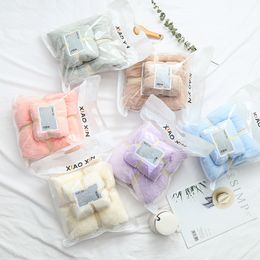 Bath Towel Face Towel Set Soft Comfortable Coral Velvet Absorbent Bath Towels 70*140CM Face Towel 35*75cm Travel Towels Set