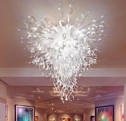 Lamps Nordic Hand Blown Glass Chandelier Lights Modern Art Decoration LED Flush Mount Ceiling Lighting on Sale