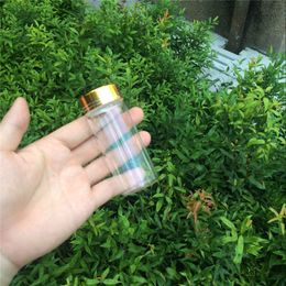 65ml Glass Storage Bottles Jars with Gold Screw Cover Bottles Jars Container 24pcs