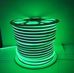 led neon rope light flex tube UK - Fanlive 100m lot 80leds M Ac110v 240V Flexible Fita LED Strip Neon Flex Rope Bar Light RGB Soft Tube Lamp Outdoor Lighting