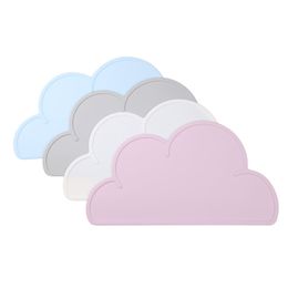 Baby Kids Silicone Cloud Placemat Nordic Design Food Tableware Mat Waterproof Non-slip Portable Washable Pad