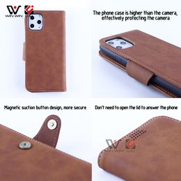 Waterproof Phone Cases For iPhone 6 7 8 Plus 11 12 Pro Xs Xr X Luxury Leather Flip Shockproof Back Cover Wholesale