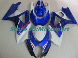 Motorcycle Fairing kit for SUZUKI GSXR1000 K7 07 08 GSXR 1000 2007 2008 ABS white blue Fairings set+gifts SBC57