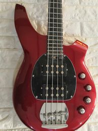 Electric Bass guitar 4 strings Metallic red Colour Rosewood fingerboard HH Active Pickups