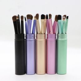 5pcs Travel Portable Mini Eye Makeup Brushes Set for Eyeshadow Eyeliner Eyebrow Lip brues Make Up Brushes kit Professional tools