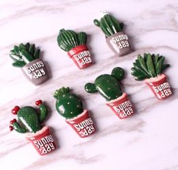 Personality Fridge Magnet Leave A Message Stick Household Kitchen Decorate Gifts Sunny Day Mini Resin Cacti Magnets