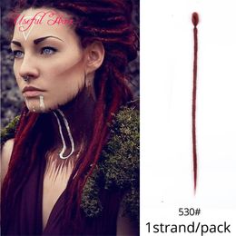 Synthetic Handmade Dreadlocks Hair Dreads Extensions Hair Extension Braiding Hair Ombre Soft Dread Locs Crochet Braid Braided Synthetic