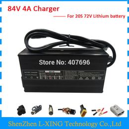 72V Lithium battery Charger Output 84V 4A charger use for 20S 72V ebike battery 84V4A Charger for 20S li-ion battery