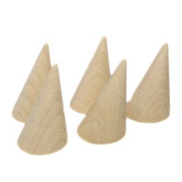 10Pcs/Lot Jewellery Display New Cone Shape Organic Acrylic Jewellery Ring Display Holder Stand Showcase Stand Z-086