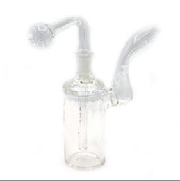 Thick Glass Oil Burner Bong Thick Pyrex Clear 14mm Water Bubbler Bong MiNi Oil Dab Rigs for Smoking Hookahs with Downstem Oil Burner Pipe