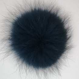 factory outlet fluffy cute Real raccoon fur ball accessories bag pendant key chain pompons for hat