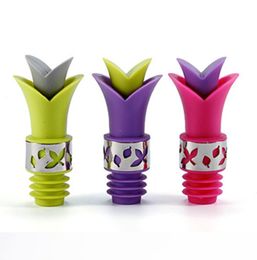 Wine Stoppers Silicone Wine Beer Bottle Stopper Cap Anti-Leakage Plug Stopper Pourers DHL Fedex Fast Shipping