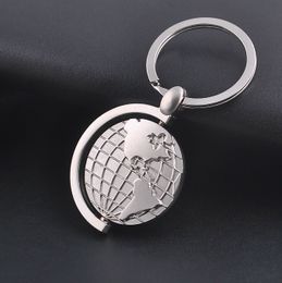 Earth Keychain Metal Mini Globe Keyring Valentine's Day Gift Car Key Chain Women Men Gifts