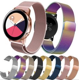 Band Strap 22mm for Samsung Galaxy Watch 46mm 42mm Gear S3 Frontier/Classic 20mm Stainless Steel Loop Milanese Belt Accessories