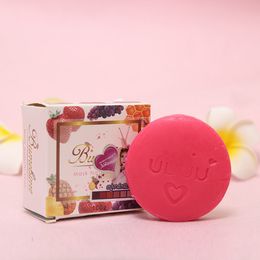 Oil Control Mulheres Fruit Handmade sabonete hidratante Fruit Soap Óleo Essencial Lady face da limpeza da menina do sabão Maquiagem Ferramenta RRA992