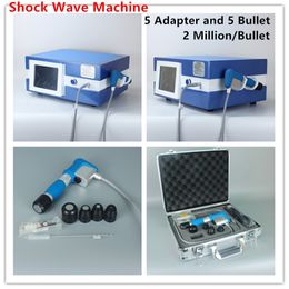 Effective 8 Bar 2000000 Shot Shockwave Therapy Aesthetic Equipment 5 Adapter 5 Bullet For Portable Shock Wave Machine