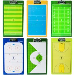 Professional PVC Tactical Board Baseball Ice Hockey Football Basketball Volleyball Soccer Coach Board With Pen Whistle