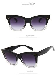Wholesale-Luxury Women Brand Designer Leopard Print Cat Eyes Summer Style Oversize Frame Top nglasses Coating Lens Fashion Summer Style