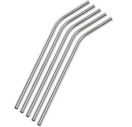 100pcs Stainless Steel Straw Steel Drinking Straws 8.5" Reusable ECO Metal Drinking Straw Bar Drinks tool Cleaning brush Free shipping