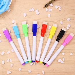 Whiteboard-Marker, magnetischer Whiteboard-Stift, trocken abwischbar, Whiteboard-Marker, Magnetstifte, integrierter Radiergummi, Büro- und Schulbedarf