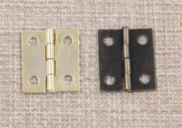 10 pcs /lot 16x13mm Antique Bronze/Gold Cabinet Hinges Furniture Accessories Jewellery Boxes Small Hinge Furniture Fittings For Cabinets XB1