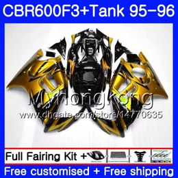 +Tank For HONDA CBR600FS CBR600RR Golden black light CBR600 F3 1995 1996 Body 289HM.73 CBR 600 F3 FS CBR 600F3 95 96 CBR600F3 95 96 Fairing