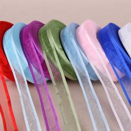 (10 yards/lot) 3/4''(20mm) Broadside Organza Ribbon Bow Wedding Christmas Party Wrapping Decoration Lace Crafts A